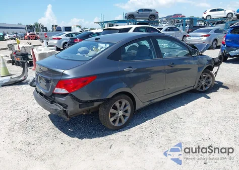 2012 Hyundai Accent Gls from USA, damaged, VIN KMHCU4AE4CU236372